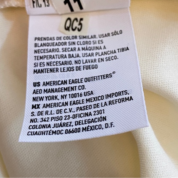 American Eagle Outfitters cream lace with long bell sleeve dress, size small - Picture 13 of 14